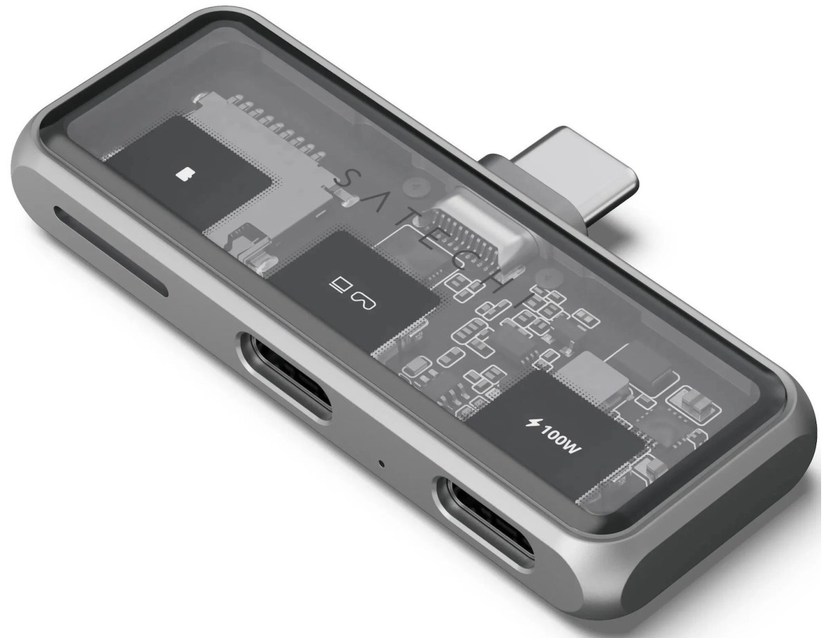 Satechi USB-C PD Mobile XR Hub & MicroSD Card Reader space grey