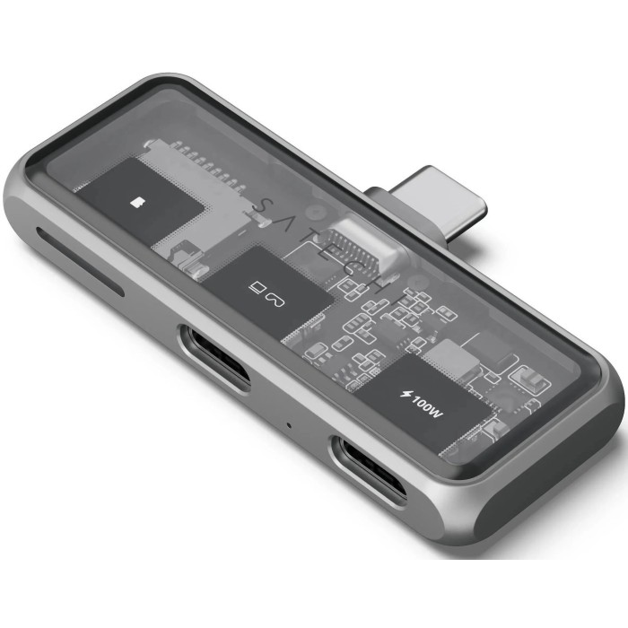 Satechi USB-C PD Mobile XR Hub & MicroSD Card Reader space grey
