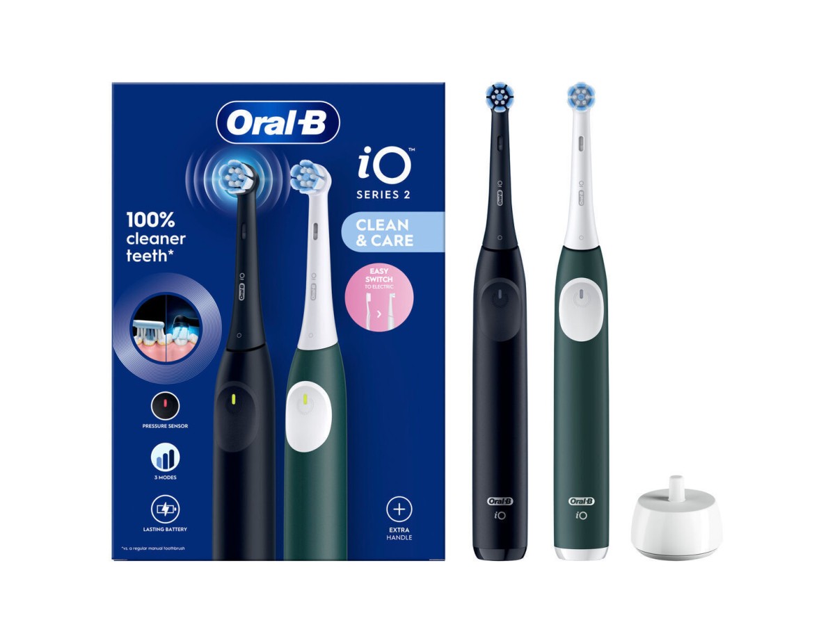 Oral-B iO Series 2 Night Black/ Forest Green with 2.Handstück