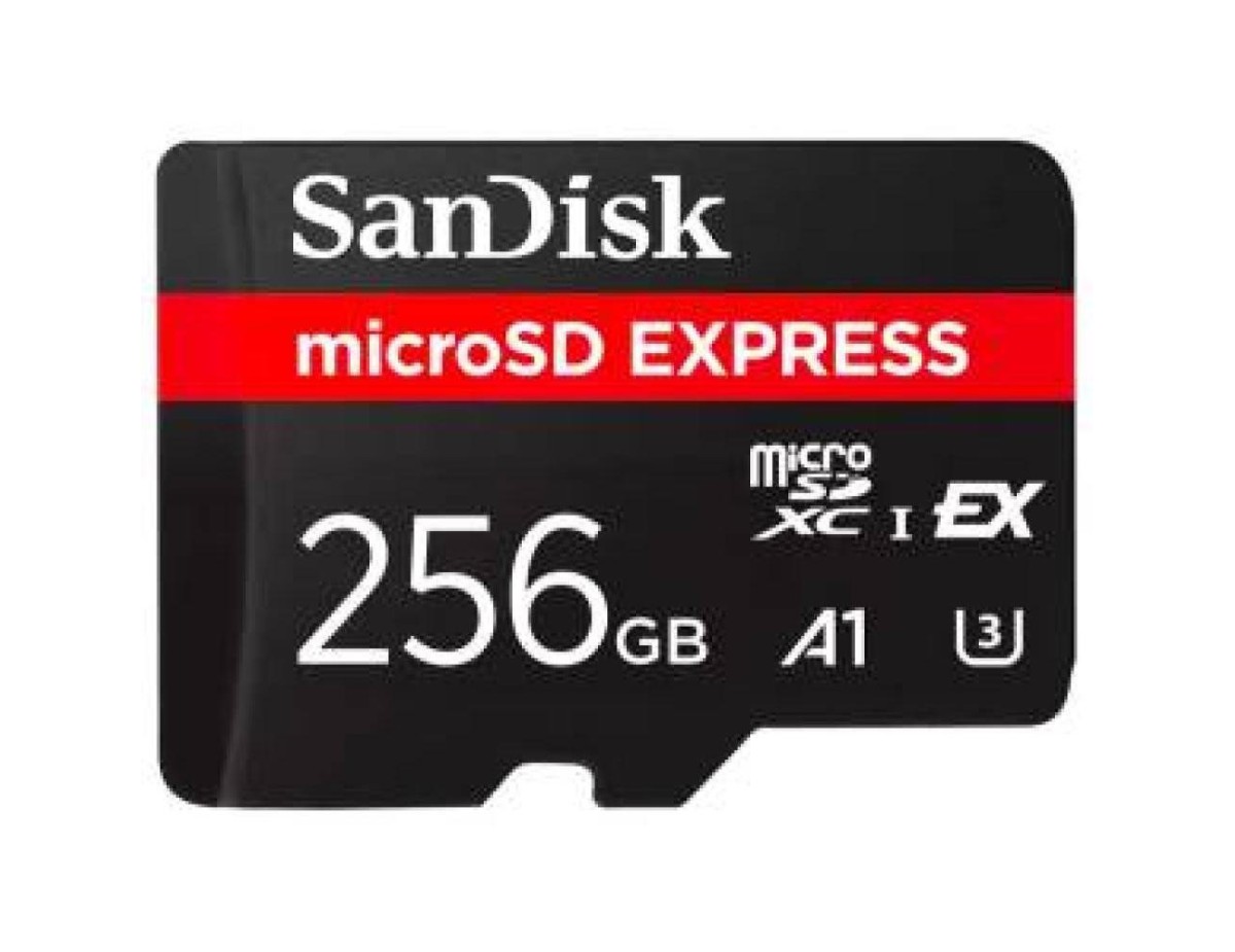 SanDisk Express MicroSD 256GB A1 UHS-I e UHS-II 210MB/s for Switch2