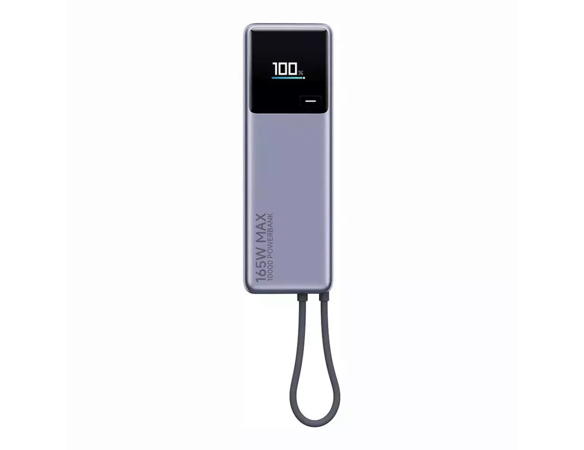 Xiaomi Powerbank 165w 10000mAh Cavo Integrato Usb-C Grigio Xiaomi Powerbank 165w 10000mAh Cavo Integrato Usb-C Grigio