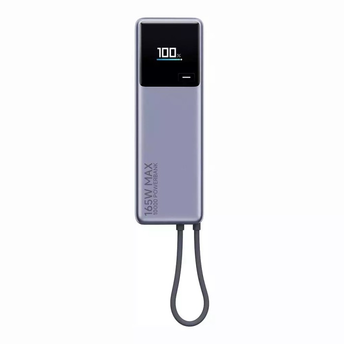 Xiaomi Powerbank 165w 10000mAh Cavo Integrato Usb-C Grigio