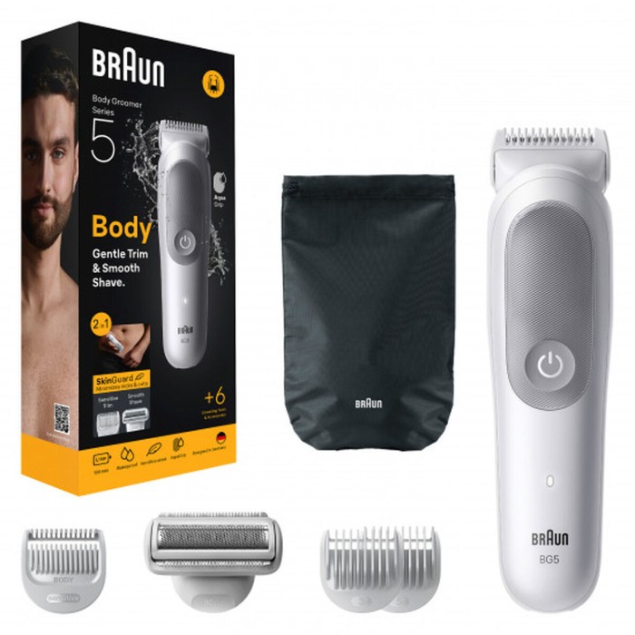 Braun Regolabarba Body Groomeer Uomo BG 5550 Impermeabile + Acc.