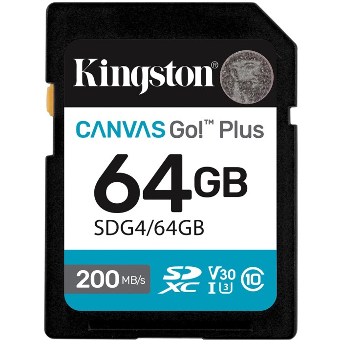 Kingston Canvas Go! Plus Gen4 64GB SDXC Kingston Canvas Go! Plus Gen4 64GB SDXC