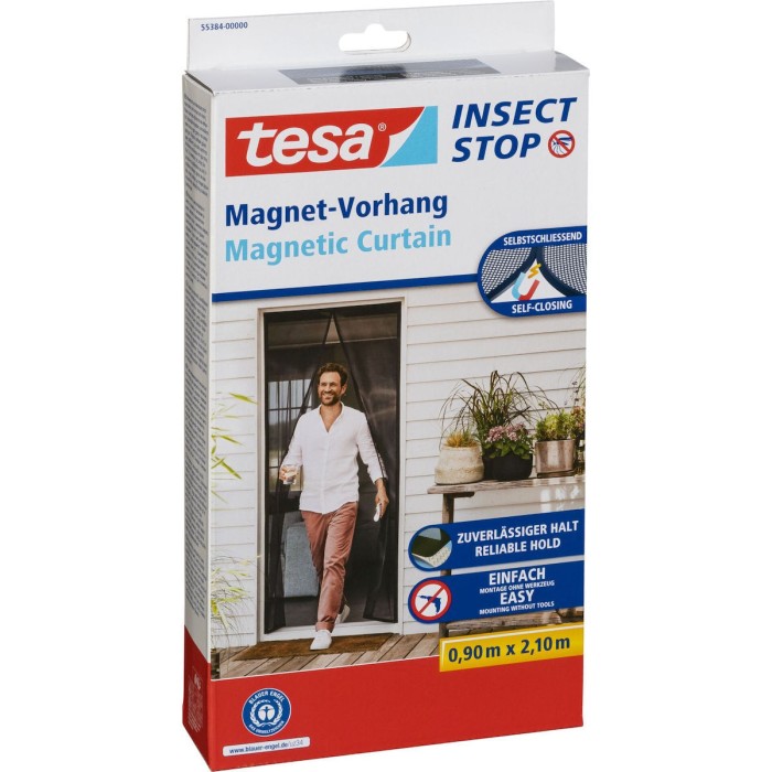 Tesa 55384 2,1m x 0,9m self-closing magnetic curtain Tesa 55384 2,1m x 0,9m self-closing magnetic curtain