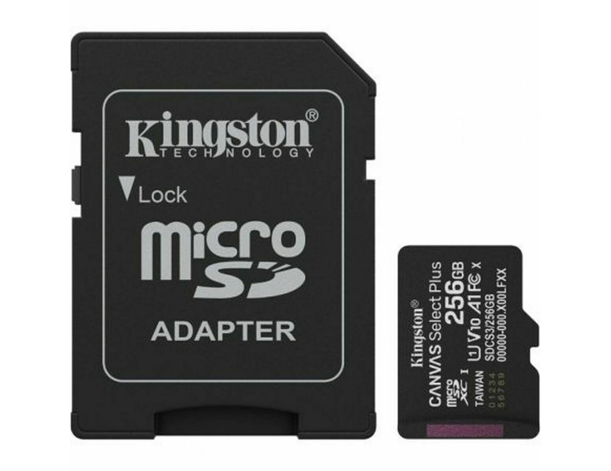 Kingston Micro SD 256GB Cl10 Canvas S.Plus SDCS3/256GB +Ad.SD