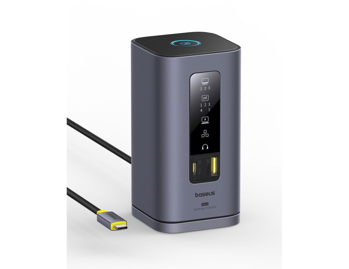 Baseus Spacemate Series 11-in-1 (MAC) Docking Station, Grey Baseus Spacemate Series 11-in-1 (MAC) Docking Station, Grey