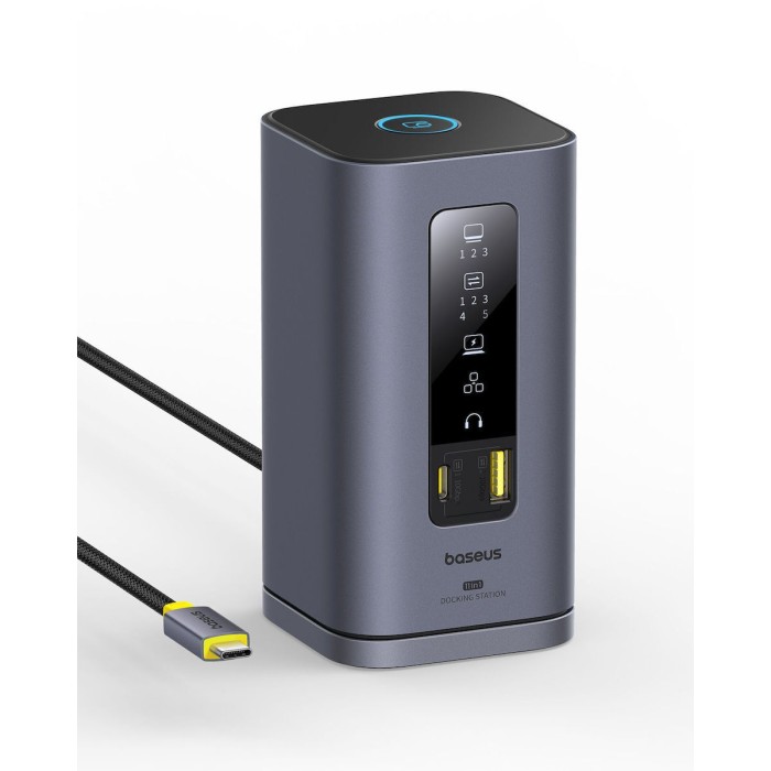 Baseus Spacemate Series 11-in-1 (MAC) Docking Station, Grey Baseus Spacemate Series 11-in-1 (MAC) Docking Station, Grey