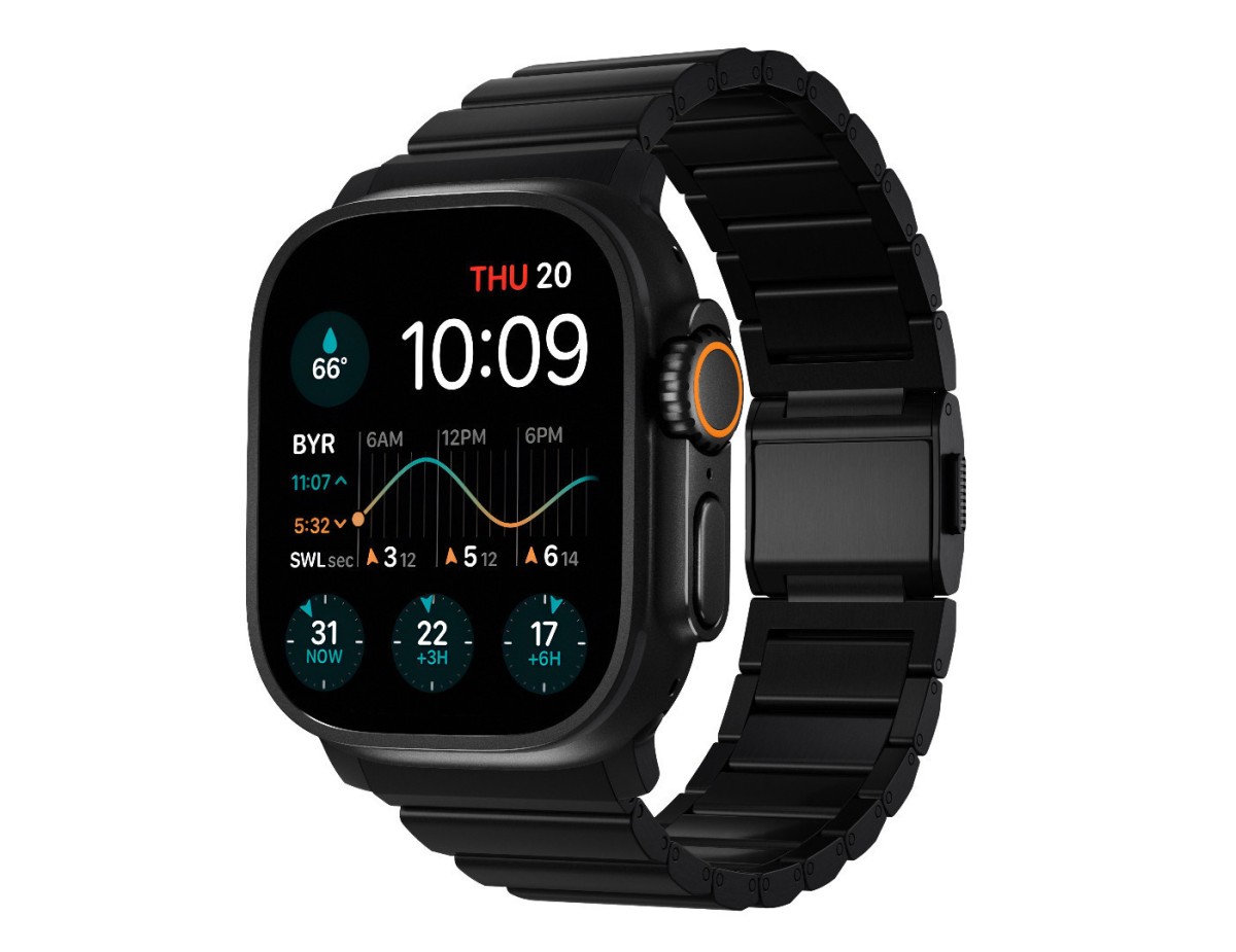 Nomad Strap Titanium Black V2 46mm/49mm Connector Black Nomad Strap Titanium Black V2 46mm/49mm Connector Black