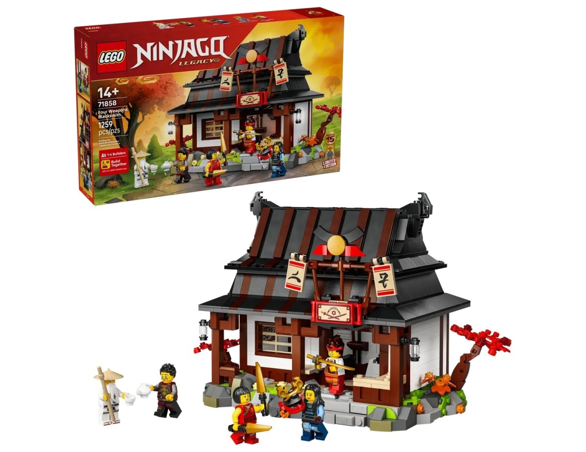 LEGO NINJAGO 71858 Four Weapons Blacksmith 15th Anniversary LEGO NINJAGO 71858 Four Weapons Blacksmith 15th Anniversary