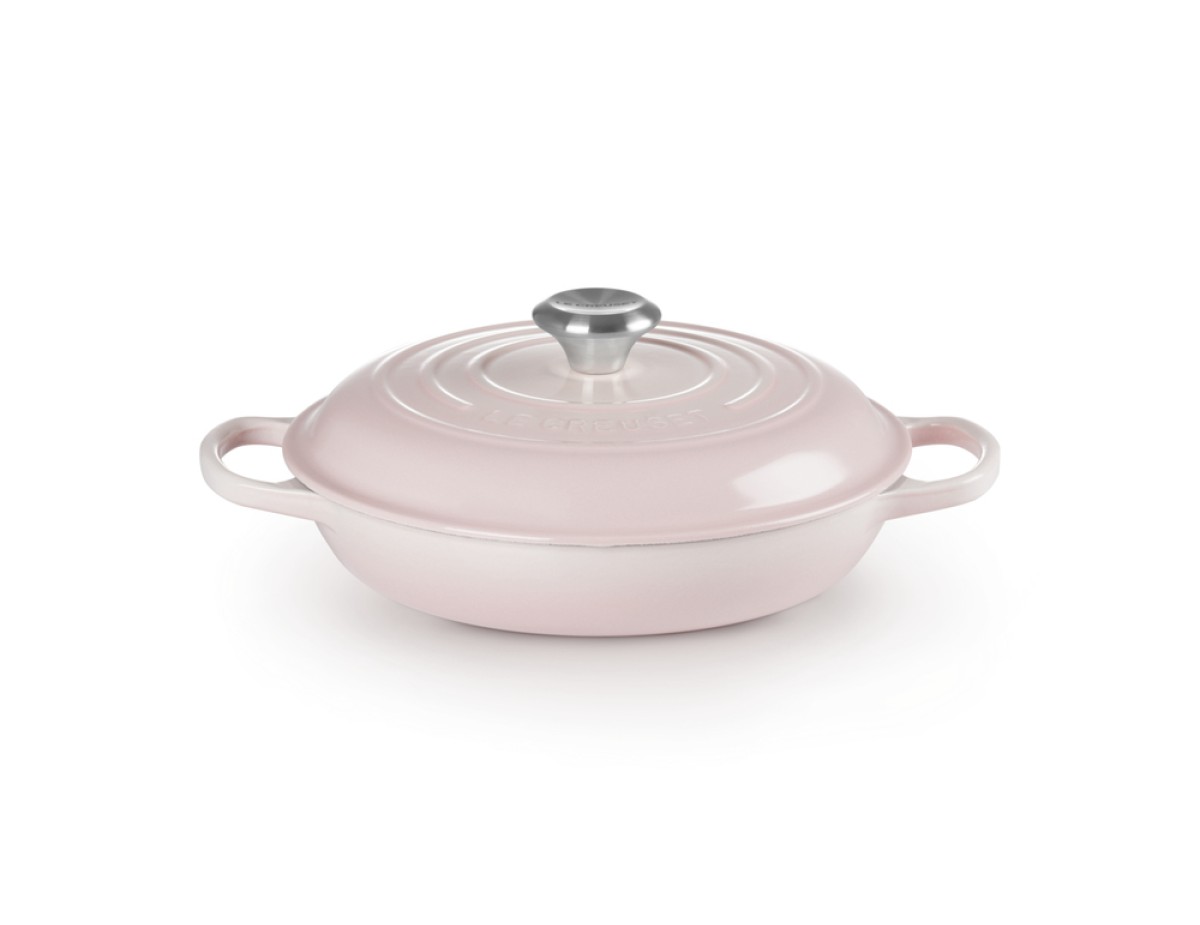 Le Creuset Signature Cast Iron Gourmet 26 cm pink