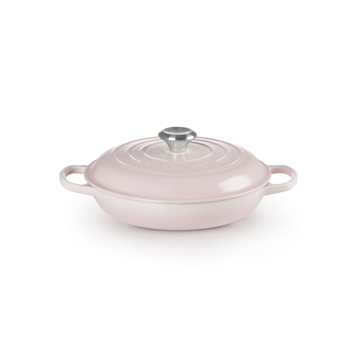 Le Creuset Signature Cast Iron Gourmet 26 cm pink