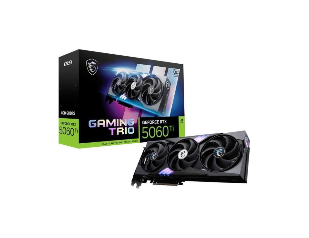 MSI GeForce RTX 5060 Ti 8GB GDDR7 Gaming Trio OC Κάρτα Γραφικών MSI GeForce RTX 5060 Ti 8GB GDDR7 Gaming Trio OC Κάρτα Γραφικών