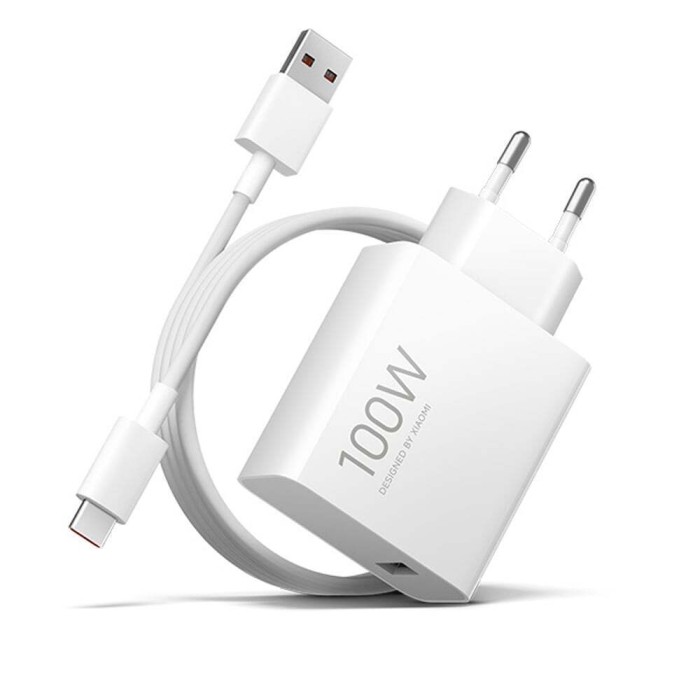 Xiaomi 100W Wall Charger Type-A + Cable Type-C Fast Charge Xiaomi 100W Wall Charger Type-A + Cable Type-C Fast Charge