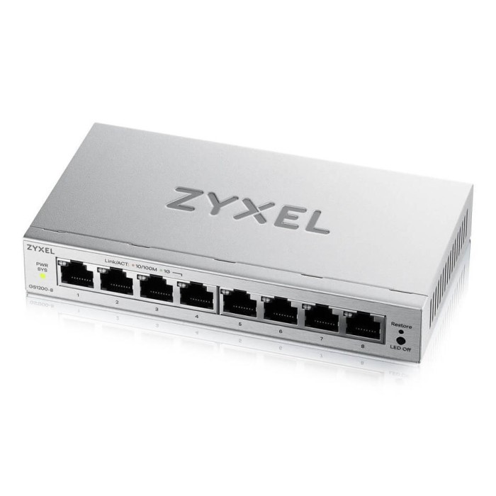 Zyxel GS1200-8V3 8 Port Smart Managed Gb Switch Zyxel GS1200-8V3 8 Port Smart Managed Gb Switch