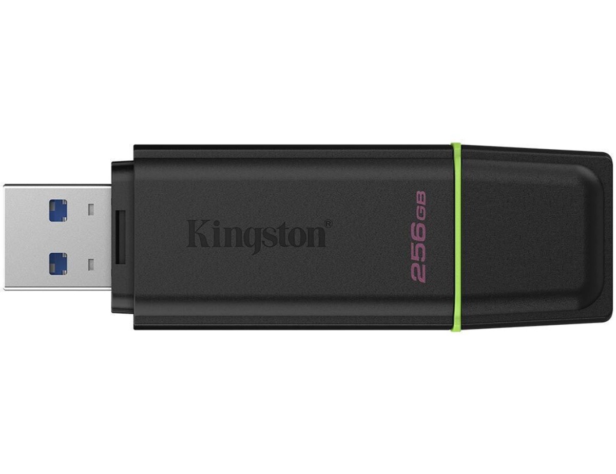 Kingston Pendrive USB-A 3.2 256GB DTXG2/256GB Nero/Verde Kingston Pendrive USB-A 3.2 256GB DTXG2/256GB Nero/Verde
