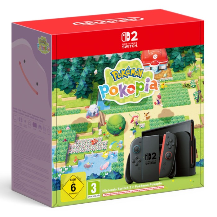 Switch 2 Console Black + Pokémon Pokopia