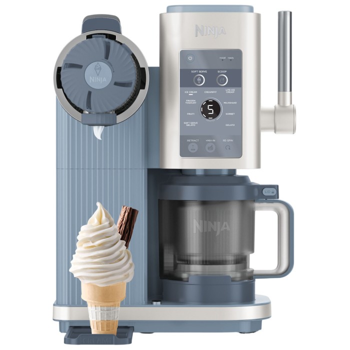 Ninja CREAMi Scoop & Swirl Παγωτομηχανή 2x480ml Μπλε