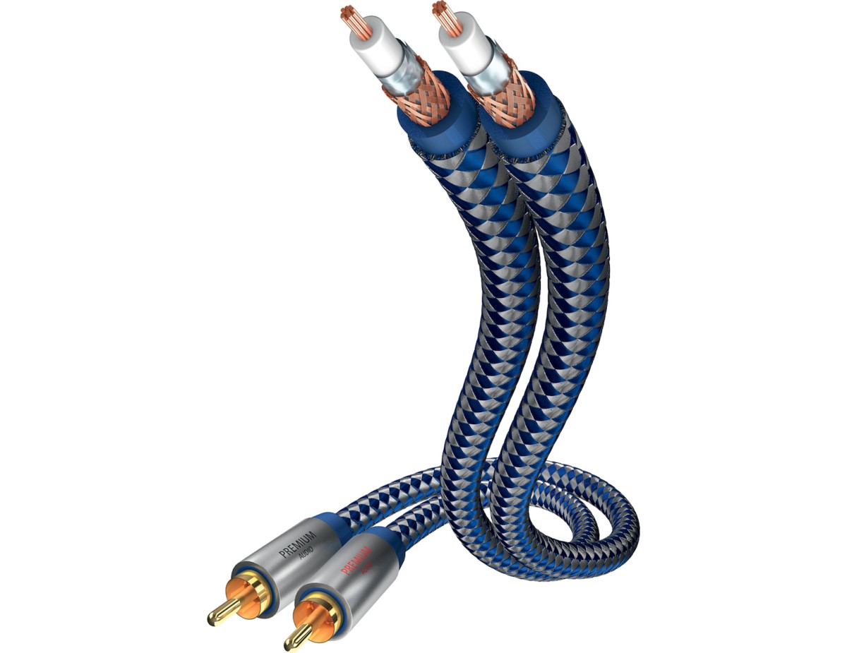 in-akustik Premium Audio Cable Cinch - Cinch 0,75 m