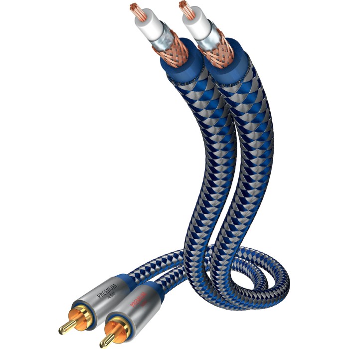 in-akustik Premium Audio Cable Cinch - Cinch 0,75 m