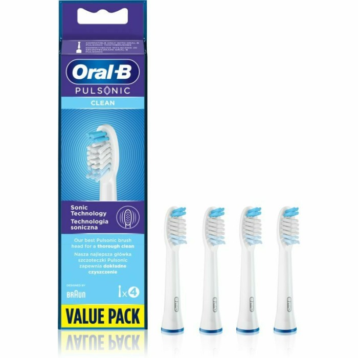 Oral-B Toothbrush heads Pulsonic Clean 4 pcs. Oral-B Toothbrush heads Pulsonic Clean 4 pcs.