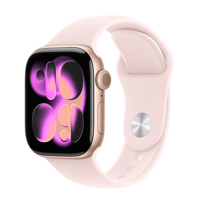 Watch Apple Watch Series 11 (2025) LTE 42mm Rose Gold Case with Light Blush Sport Band S/M - Rose Gold