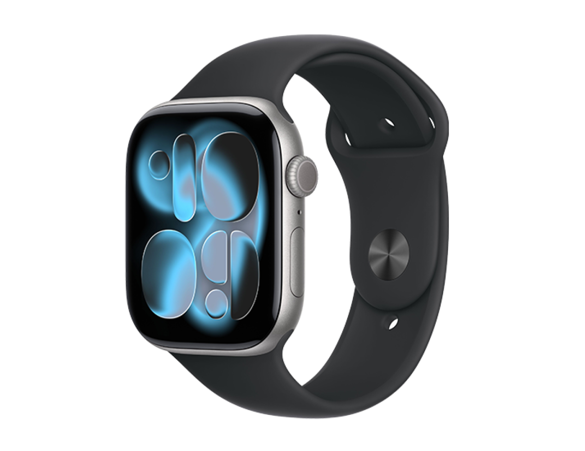 Watch Apple Watch Series 11 (2025) LTE 46mm Space Grey Aluminium Case with Black Sport Band M/L - Black