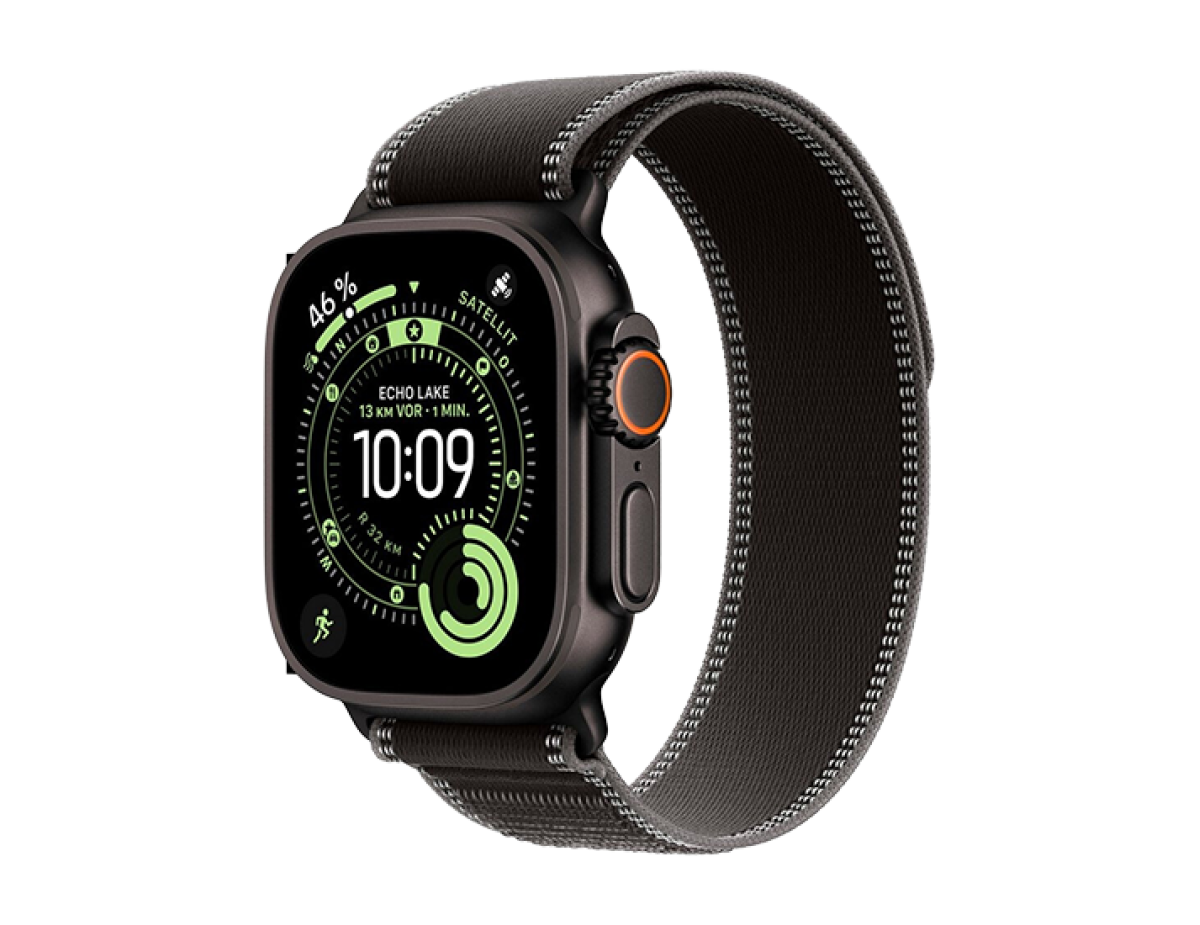 Watch Apple Watch Ultra 3 (2025) 5G 49mm Black Titanium Case with Trail Loop M/L - Black/Charcoal