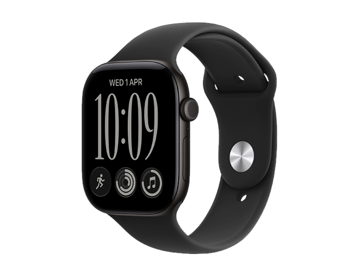 Watch Apple Watch Series 12 (2026) GPS 46mm Black Aluminium Case with Black Sport Band M/L - Black Watch Apple Watch Series 12 (2026) GPS 46mm Black Aluminium Case with Black Sport Band M/L - Black