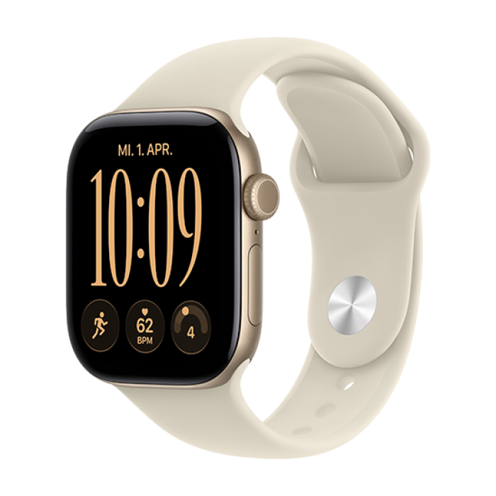 Watch Apple Watch Series 12 (2026) 5G 42mm Light Gold Aluminium Case with Sand Sport Band S/M - Light Gold