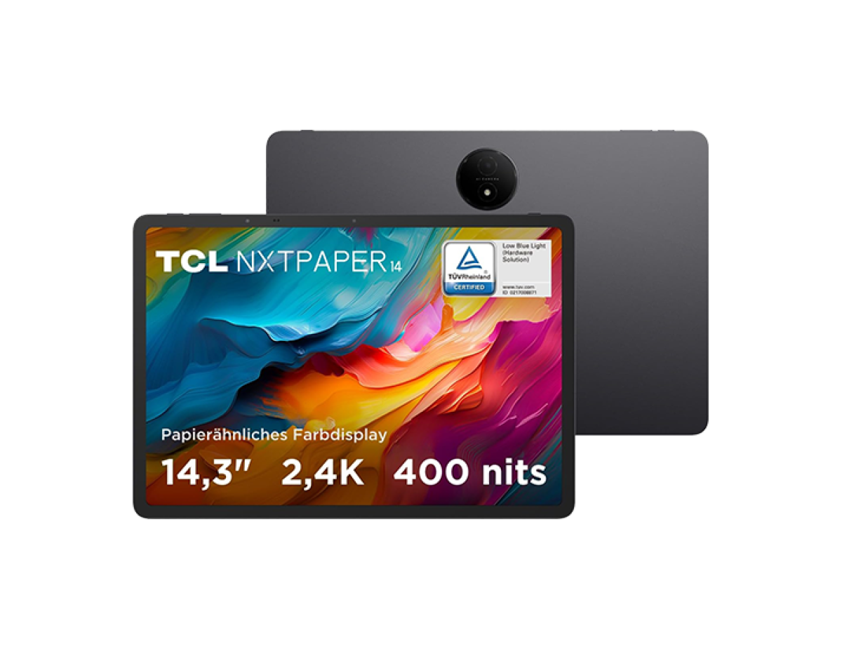 TCL NxtPaper 14 14.3 WiFi 8GB RAM 256GB Flip Case + T-Pen - Grey TCL NxtPaper 14 14.3 WiFi 8GB RAM 256GB Flip Case + T-Pen - Grey