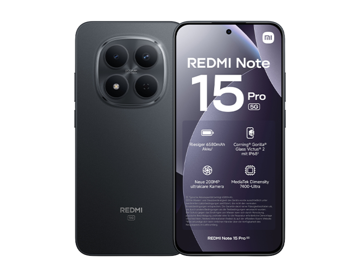 Xiaomi Redmi Note 15 Pro 5G Dual Sim 8GB RAM 256GB - Black