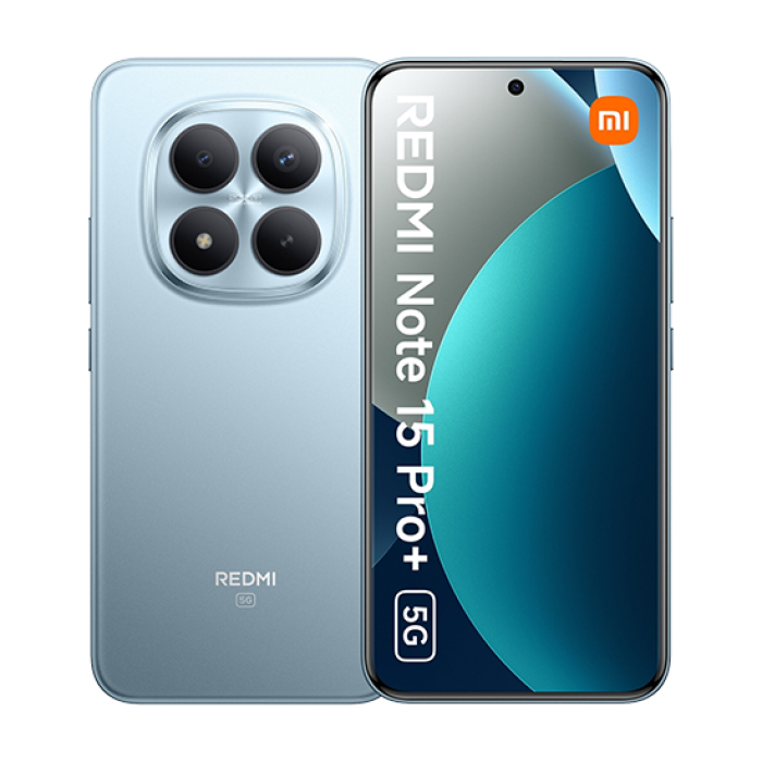 Xiaomi Redmi Note 15 Pro+ 5G Dual Sim 12GB RAM 512GB - Glacier Blue Xiaomi Redmi Note 15 Pro+ 5G Dual Sim 12GB RAM 512GB - Glacier Blue