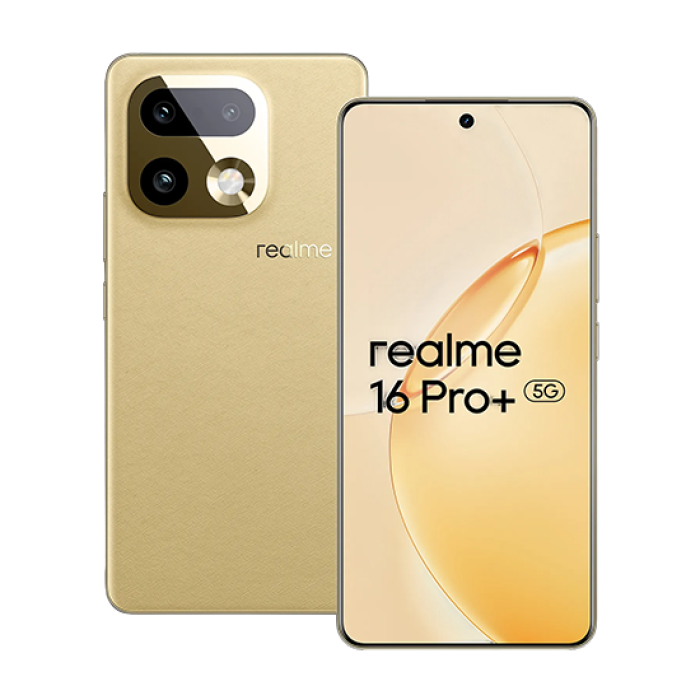Realme 16 Pro+ 5G Dual Sim 12GB RAM 512GB - Gold