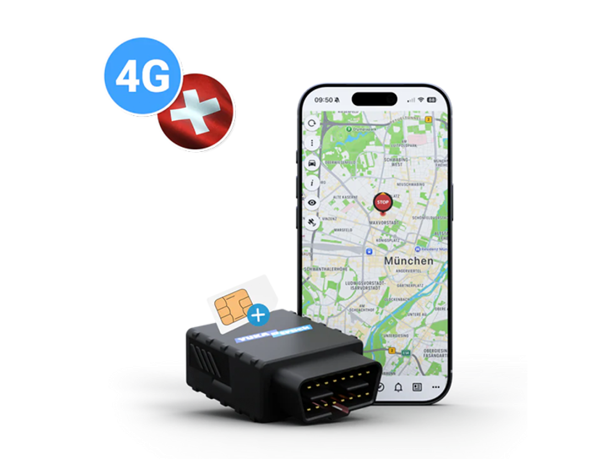 IoT YUKAtrack AIO GPS OBD2 4G Car Tracker with SIM + Data Flat