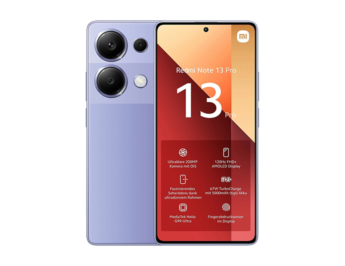 Xiaomi Redmi Note 13 Pro 4G Dual SIM (8GB/256GB) Lavender