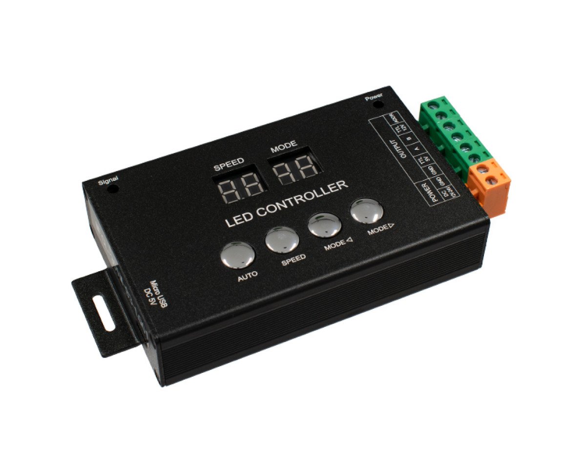 GloboStar® 05035 LED RGB GENIUS DMX512 TTL Output Controller 12-24v για RGB Wall Washer και Digital Neon Strip
