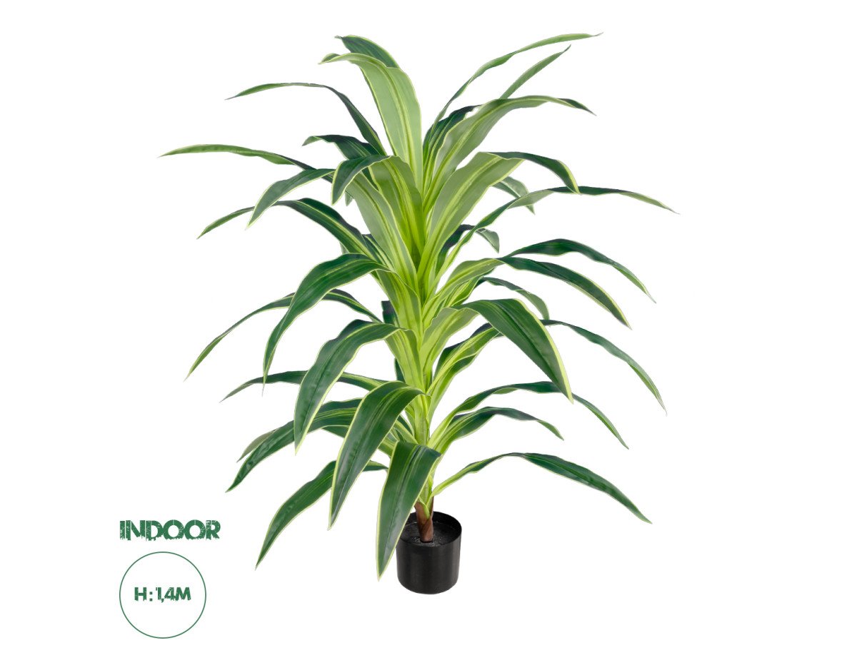 GloboStar® Artificial Garden BRAZILIAN IRON 20020 Τεχνητό Διακοσμητικό Φυτό Αρωματική Δράκαινα Υ140cm