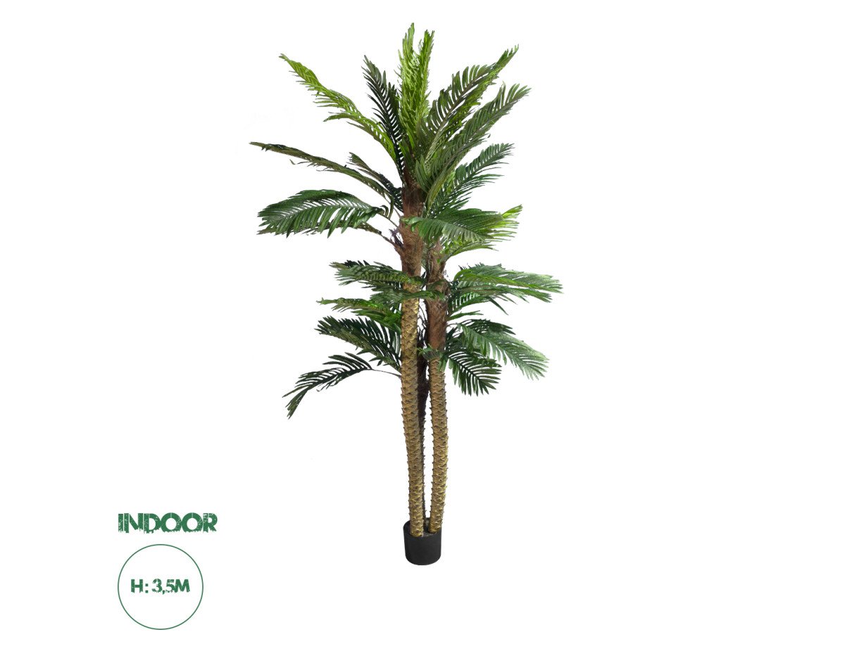 GloboStar® Artificial Garden COCONUT PALM TREE 20087 Τεχνητό Διακοσμητικό Φυτό Φοινικόδεντρο Κοκοφοίνικας Υ350cm