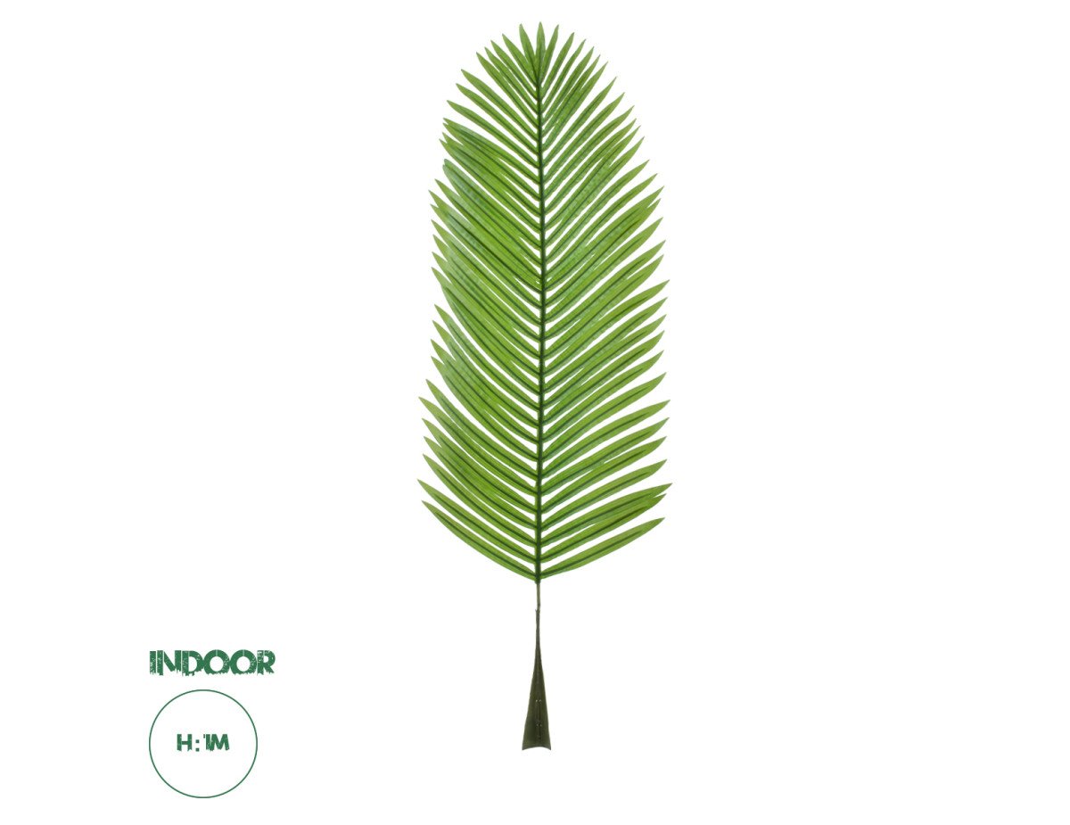 GloboStar® Artificial Garden ARECA PALM LEAF 20175 Τεχνητό Διακοσμητικό Φύλο Φοινικόδεντρου Αρέκα Π45 x Υ100cm