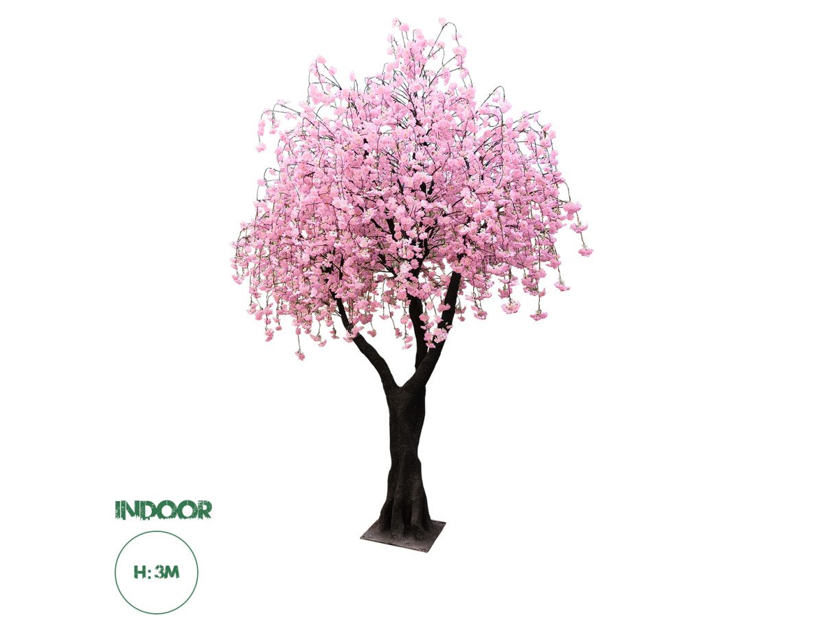 GloboStar® Artificial Garden CHERRY BLOSSOM TREE 20212 Τεχνητό Διακοσμητικό Δέντρο Άνθος Κερασιάς Υ300cm
