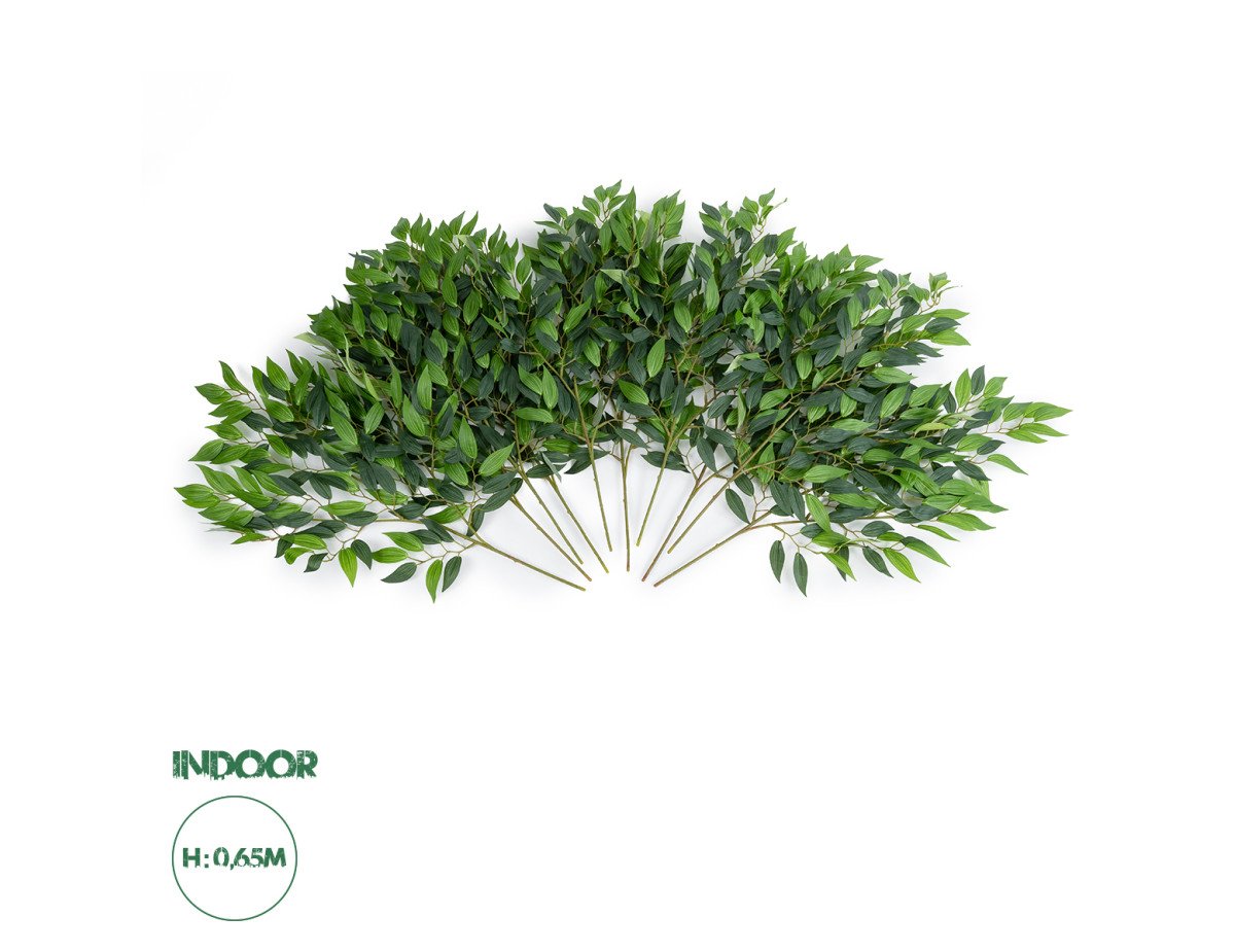 GloboStar® Artificial Garden LAUREL BRANCH 20231 Τεχνητό Διακοσμητικό Κλαδί Δάφνης Π50 x Υ65cm
