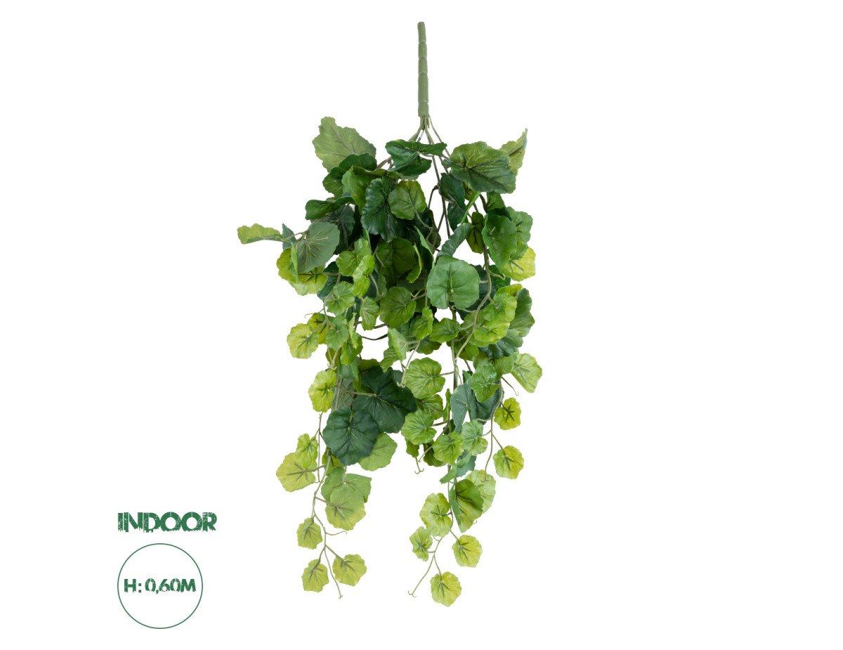 GloboStar® Artificial Garden BEGONIA HANGING BRANCH 20239 Τεχνητό Διακοσμητικό Κρεμαστό Φυτό Βεγονία Υ60cm
