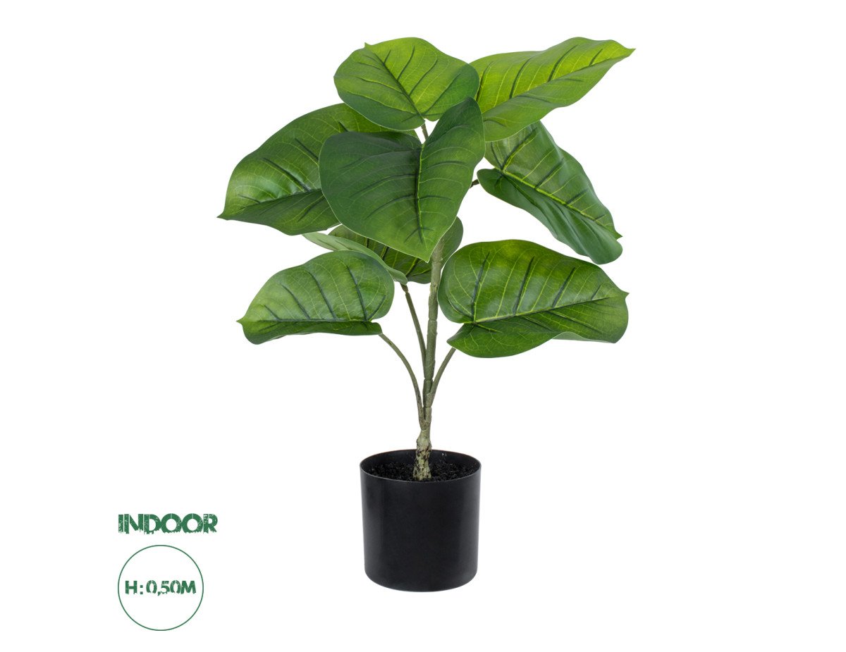 GloboStar® Artificial Garden FICUS RELIGIOSA TREE 20376 Τεχνητό Διακοσμητικό Φυτό Ιερή Συκή Υ50cm