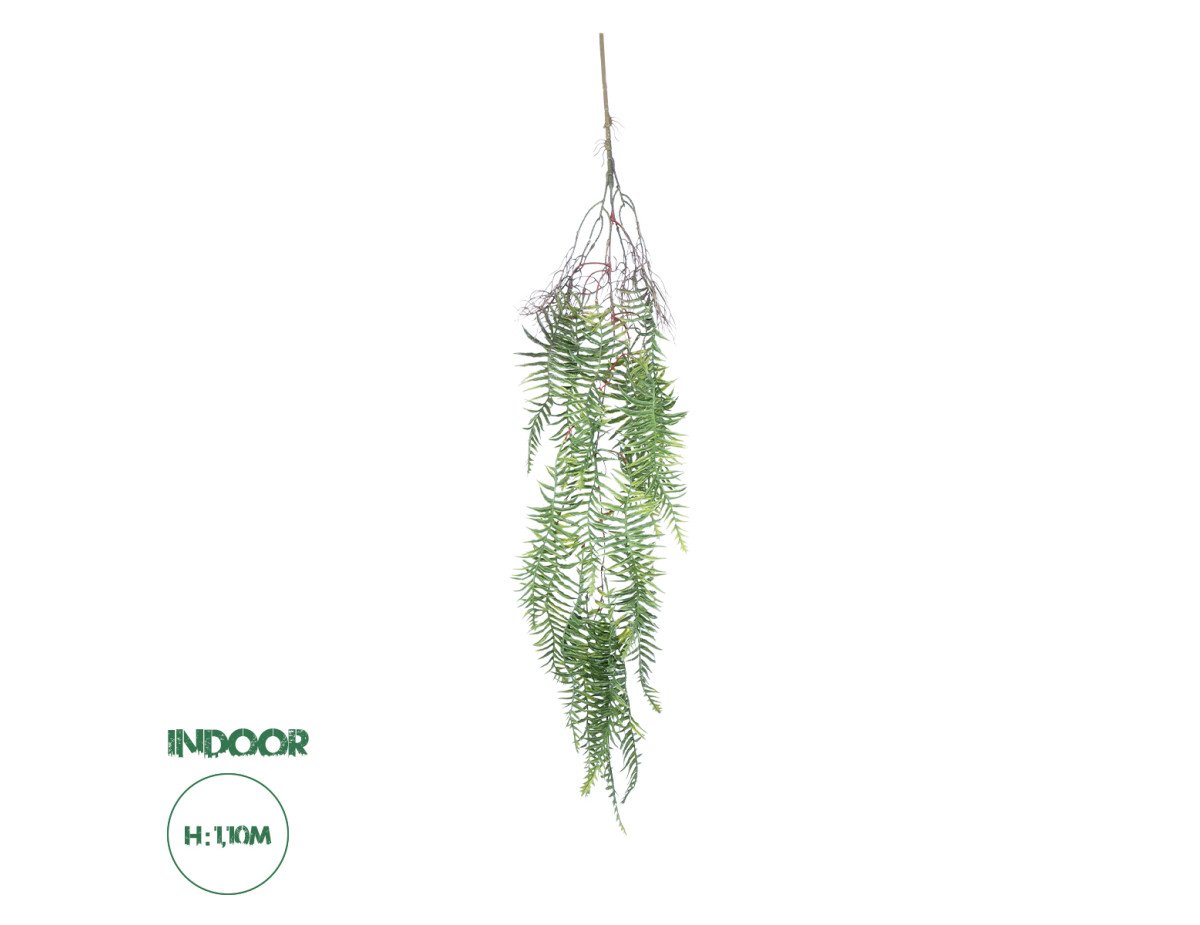 GloboStar® Artificial Garden ASPARAGUS HANGING PLANT 20619 Τεχνητό Διακοσμητικό Κρεμαστό Φυτό Σπαράγγι Υ110cm