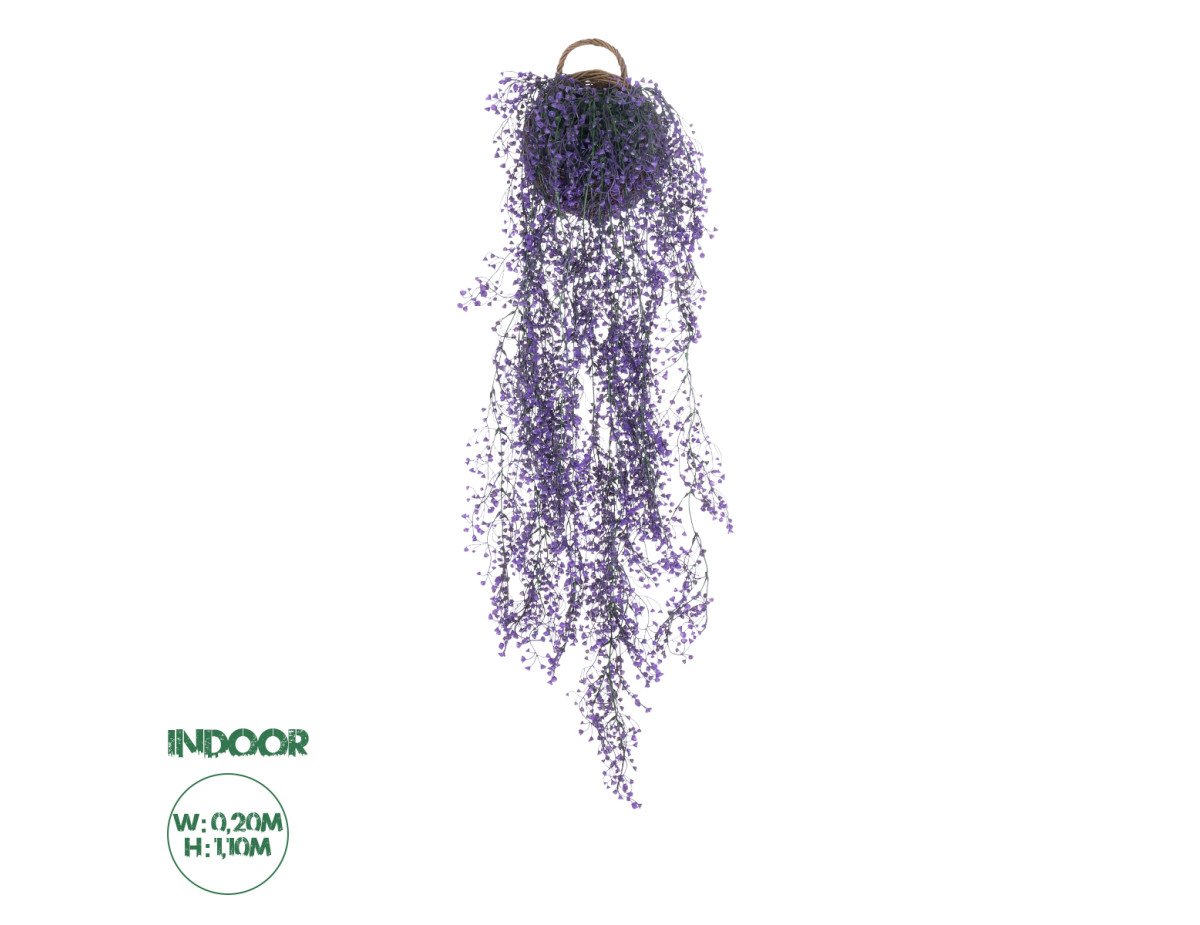 GloboStar® Artificial Garden GOLDEN BELL WILLOW 3 HANGING PLANT 20631 Κρεμαστό Τεχνητό Διακοσμητικό Φυτό Ιτίας  Y110cm