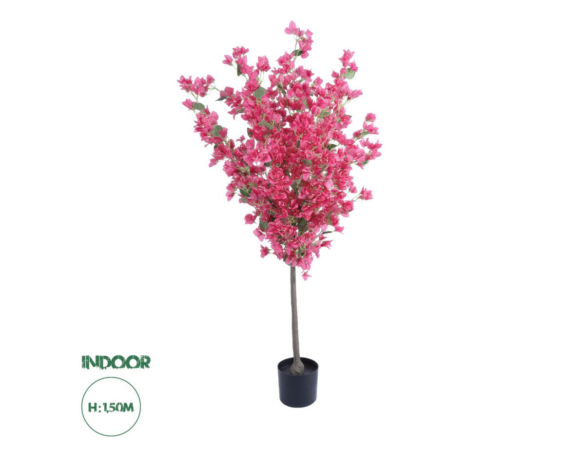 GloboStar® Artificial Garden BOUGAUVILLEA 20664 Τεχνητό Διακοσμητικό Φυτό με Ανθη Μπουκανβίλιας Φουξ Υ150cm