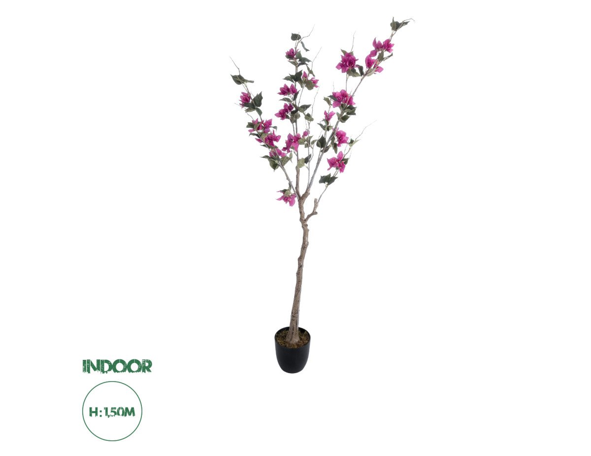 GloboStar® Artificial Garden BOUGAUVILLEA 20675 Τεχνητό Διακοσμητικό Φυτό με Ανθη Μπουκανβίλιας Φουξ Υ150cm