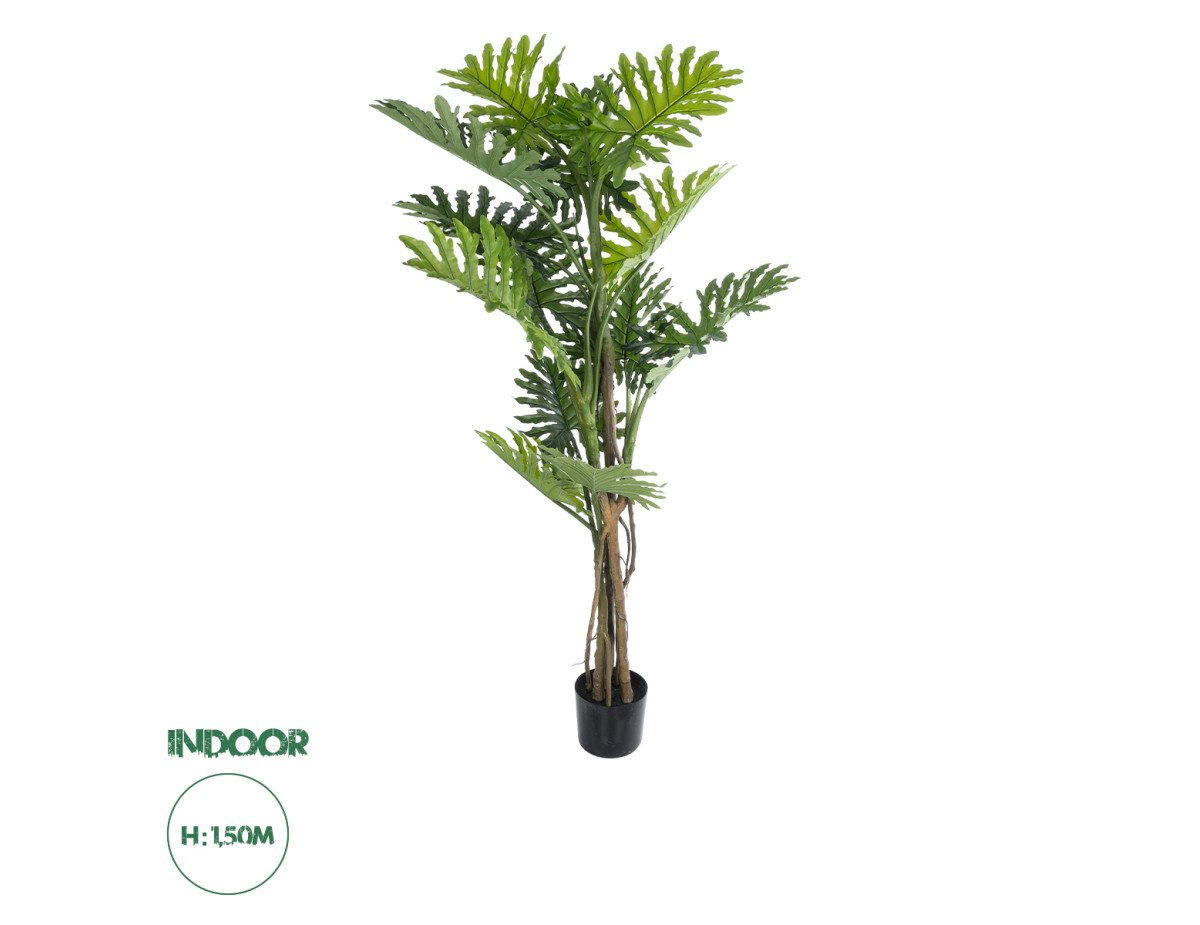 GloboStar® Artificial Garden PHILODENDRON 20684 Τεχνητό Διακοσμητικό Φυτό Φυλλόδενδρο Υ150cm