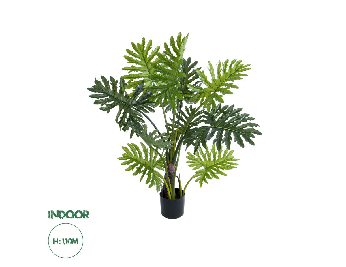 GloboStar® Artificial Garden PHILODENDRON 20686 Τεχνητό Διακοσμητικό Φυτό Φυλλόδενδρο Υ110cm